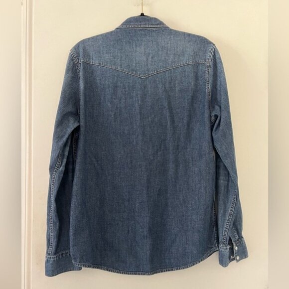 Sandro Denim Button-Up Shirt size L (G132) - Picture 5 of 7
